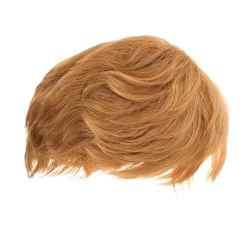 Toyvian -Perücke Goldene Präsidentenperücke Kurzes Glattes Haar Für Herren Halloween-Kostüm-Requisite von Toyvian