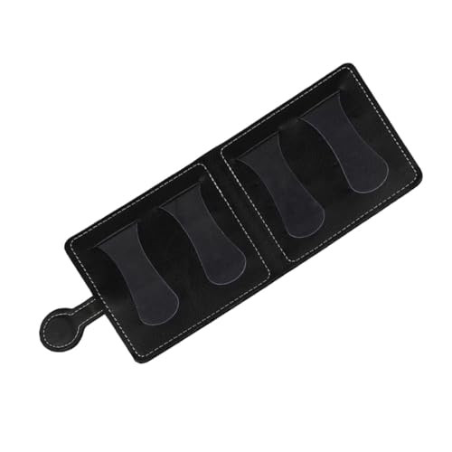 Toyvian Tragbarer Plektrumhalter aus Leder Verschleißfester Pick Organizer für Akustik und E-Gitarren Praktische Plektrumtasche Gitarren Zubehör Exquisites Design von Toyvian