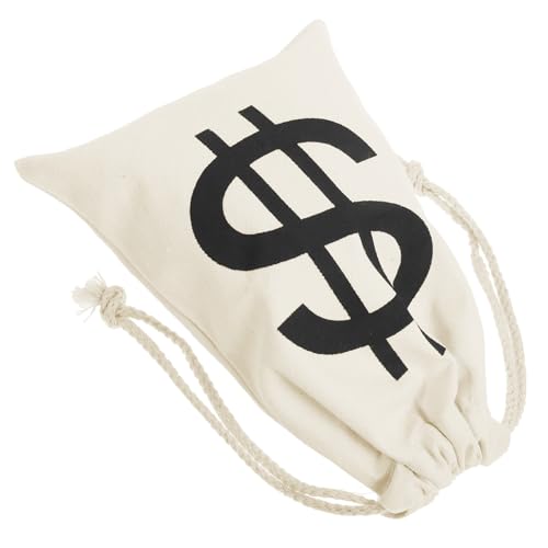 Toyvian Piratenschatzbeutel Mit Goldenen Münzen Kleiner Halloween-kordelzugbeutel Geschenktasche Für Süßigkeiten Und Münzspeicherung Canvas-materialbeutel Für Partys Und Aufbewahrung von Toyvian