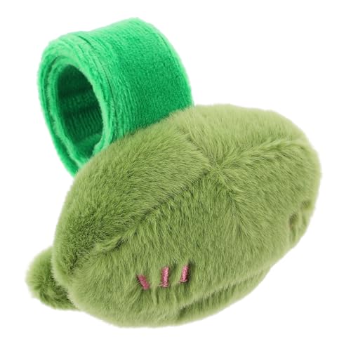 Toyvian Plüsch Frosch Armband Slap Bracelet Kuscheliges Tierarmband Partygeschenk Weiches Stoffarmband Einfach Anzuziehen Für Kindergeburtstag Geschenk von Toyvian