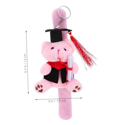 Toyvian Plüsch Slap Armband Abschlussbär Schnapparmband Kinderarmband Kuscheliger Party Favor für Schüler Mädchen Rosa von Toyvian