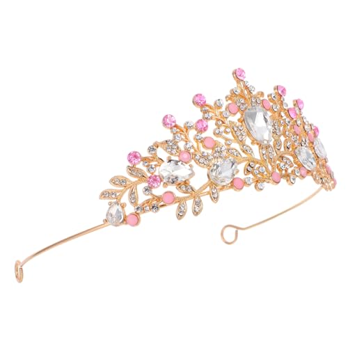 Toyvian Prinzessinnen Krone Strass Tiara Haarband für Hochzeit Geburtstag Ball Party Fotorequisiten Elegantes Haaraccessoire für Mädchen und Kleinkinder von Toyvian