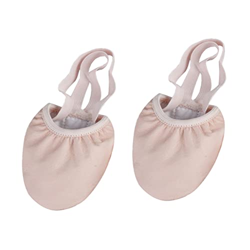 Toyvian Professionelle Ballettschuhe Damen Halbspitz Tanzschuhe mit Elastischem Band rutschfest Atmungsaktiv Vielseitig für Ballett Yoga Moderner Tanz S von Toyvian