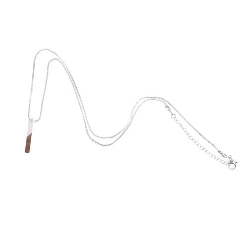 Toyvian Rechteckige Resin Halskette Damen Geometrischer Anhänger Kreative Kettenmode Langlebiges Material Vielseitig Tragbar für Alltag Party Geburtstag Hochzeit von Toyvian