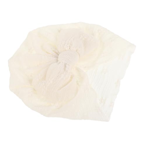 Toyvian Spitzenhut für haarschmuck sommermütze Spitzenmütze Schleifenmütze strickmütze Neugeborenenmütze neugeborene Hüte für Babymädchen Polyester Beige von Toyvian