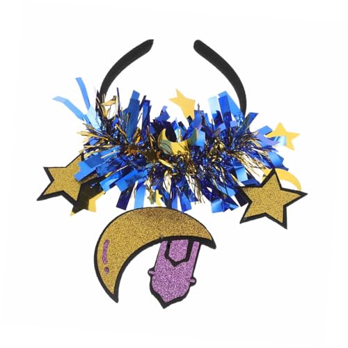 Toyvian Ramadan Eid Mubarak Kopfbedeckung Mit Stern Und Monddesign Festliche Haaraccessoires Für Feierlichkeiten Und Veranstaltungen Stilvolles Stirnband Für Frauen Zur Dekoration von Toyvian