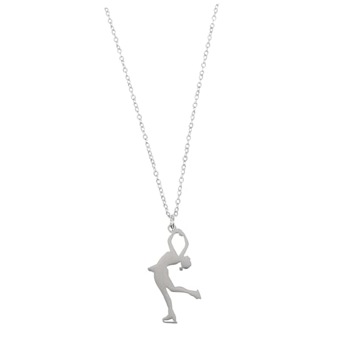 Toyvian Titanstahl Anhänger Halskette mit Turnen Charm Langlebige Kette für Damen Sportlicher Minimalistischer Stil Robustes Schmuckstück für Alltag und Party von Toyvian