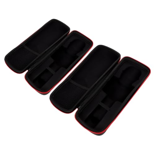 Toyvian Tragbare Wireless Mikrofon Aufbewahrungsbox Stoßfeste Leichte Mikrofonetui mit Reißverschluss Organizer für Empfänger Batterien und Kabel für Aufnahmen und Präsentationen von Toyvian