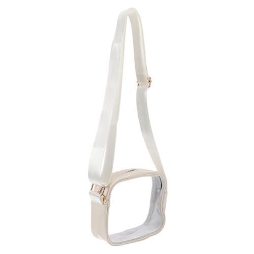 Toyvian Transparente Umhängetasche Damen Purse Kleine Durchsichtige Schultertasche Verstellbarer Gurt Portable Handytasche Geldbörse für Konzerte Sportveranstaltungen von Toyvian