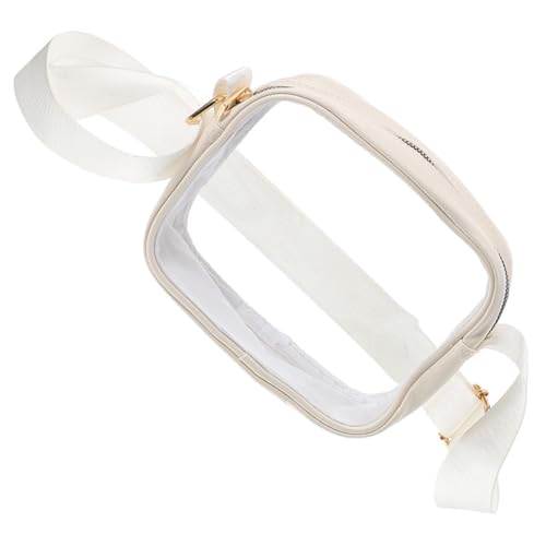 Toyvian Transparente Umhängetasche Damen Verstellbar Leicht Tragbar Klarer Stadion Beutel Für Handy Karten Münzen Organizer Elegant Für Party Alltag von Toyvian