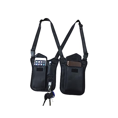 Toyvian Versteckte Achsel Nylon wasserdichte und Strapazierfähige Unterarmtasche für Männer und Frauen Praktische Umhängetasche mit Verstellbarem Schultergurt von Toyvian