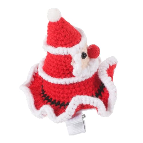 Toyvian Weihnachtliche Kleine Weihnachtsmann Mütze Haarklammer für Mädchen Dekorativer Festlicher Haarclip Geeignet für Party Cosplay Bühnenauftritte und von Toyvian