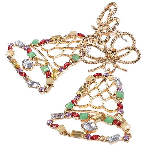 Toyvian Weihnachtsohrringe Damen Weihnachtsbaumeln Glänzend Schmuck Ohrstecker Festliche Deko Modeaccessoire für Frauen von Toyvian