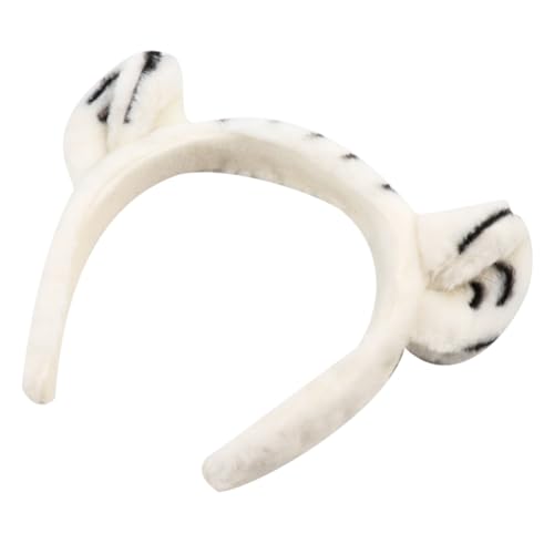 Toyvian Weißer Plüsch Haarreif mit Tigerohren Weiches Bequemes Tierhaarschmuck für Party Cosplay und Kindergeburtstag Kreatives Accessoire Leicht zu Reinigen Modisch und Vielseitig von Toyvian