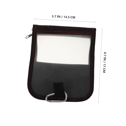 Toyvian Zipper Wasserdichter Köder Organizer Tasche Tragbarer Squid Lures Organizer Bag mit Transparentem Fenster Nylon Angeltasche für Weiche Köder und Outdoor Angelzubehör von Toyvian