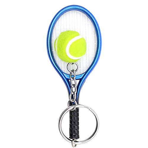 Toyvian schlüsselanhänger tennisschläger tennisball schlüsselanhänger für kinder erwachsene 2 stück (blau) von Toyvian