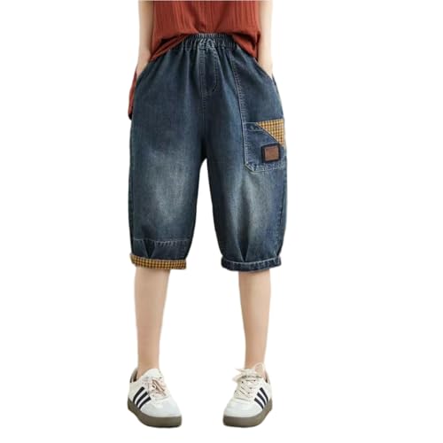 Tozamil Damen Sommer Denim Shorts Bermuda Jeans Shorts Kordelzug Bein Knielang Denim Shorts mit Tasche, K, Large Tozamil Damen Sommer Denim Shorts Bermuda Jeans Shorts Kordelzug Bein Knielang Denim Shorts mit Tasche, K, Large von Tozamil