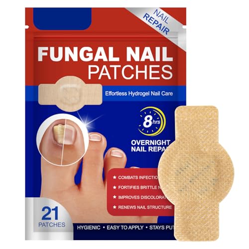 Pilz-Nagel-Patches, 21Stück Mehrzweck Zehennagel Pads, Nagelgraben Pflaster, Zehennagel Korrektur Patch für Beschädigte Nägel und Erscheinungsbild Verfärbter Nägel von Traboto