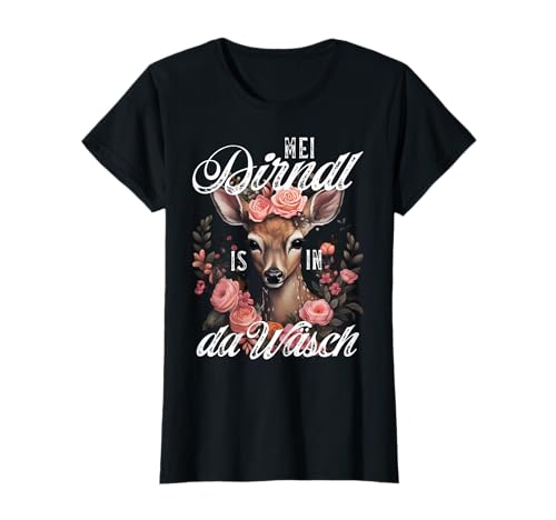 Passend für Oktoberfest Damen T-Shirt Dirndl Outfit Trachten T-Shirt von Tracht Ersatz Damen Trachtenshirt Trachtenhemd