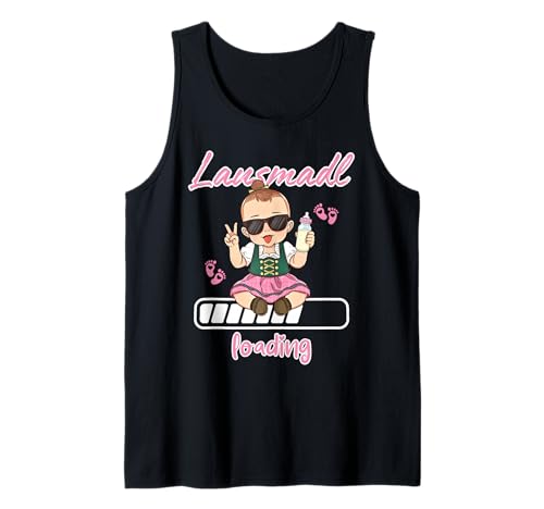 Schwanger Dirndl Ersatz Outfit - Lausmadl Loading -Volksfest Tank Top Schwanger Dirndl Ersatz Outfit - Lausmadl Loading -Volksfest Tank Top von Tracht Schwangerschaft mit lustigem Baby Motiv