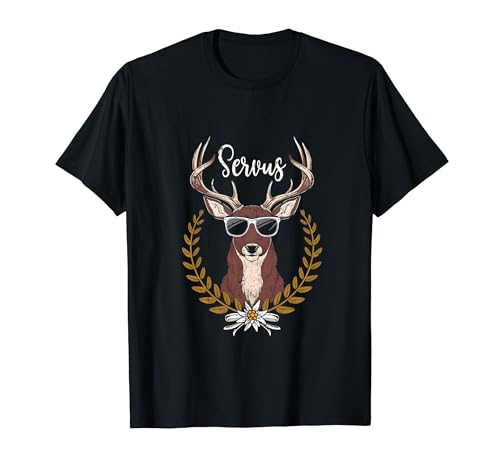 Trachten Herren Trachten Damen Hirsch Servus T-Shirt Trachten Herren Trachten Damen Hirsch Servus T-Shirt von Trachten Herren Damen Hirsch Servus