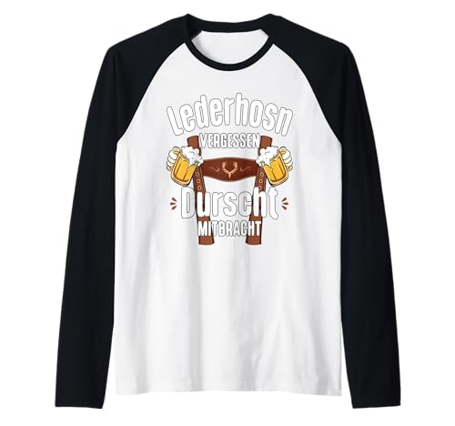 Passend für Oktoberfest Herren Trachten lustiges Geschenk Raglan Passend für Oktoberfest Herren Trachten lustiges Geschenk Raglan von Trachten Herren Ersatz Lederhose