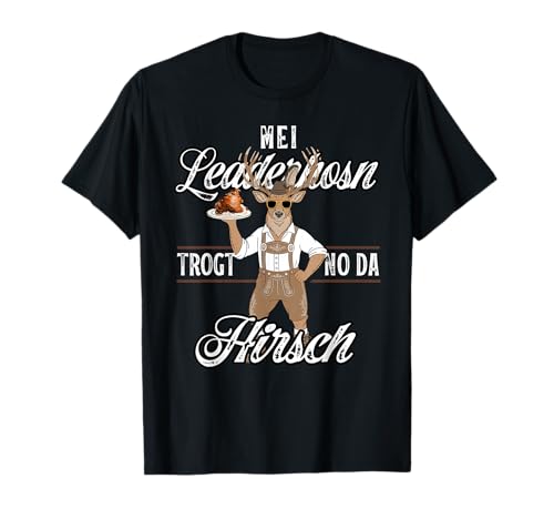 Trachten Herren Hirsch Schweinshaxe Passend für Oktoberfest T-Shirt von Trachten Herren Hirsch Schweinshaxe