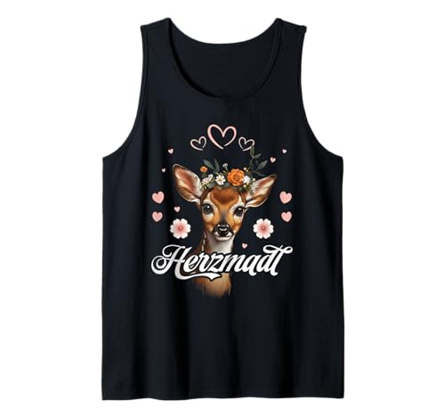 Herzmadl REH Blütenkranz Trachten Damen Oktoberfest Tank Top Herzmadl REH Blütenkranz Trachten Damen Oktoberfest Tank Top von Trachten Herzmadl Oktoberfest