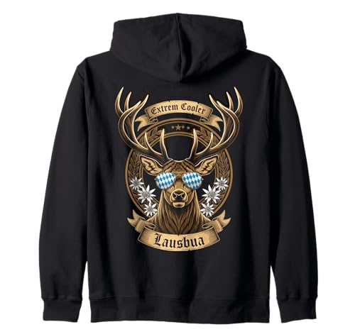 Extrem Cooler Lausbua Hirsch Kinder Trachten Kapuzenjacke Extrem Cooler Lausbua Hirsch Kinder Trachten Kapuzenjacke von Trachten Hirsch Lausbua Kinder Oktoberfest Marke