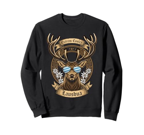 Extrem Cooler Lausbua Hirsch Kinder Trachten Sweatshirt Extrem Cooler Lausbua Hirsch Kinder Trachten Sweatshirt von Trachten Hirsch Lausbua Kinder Oktoberfest Marke