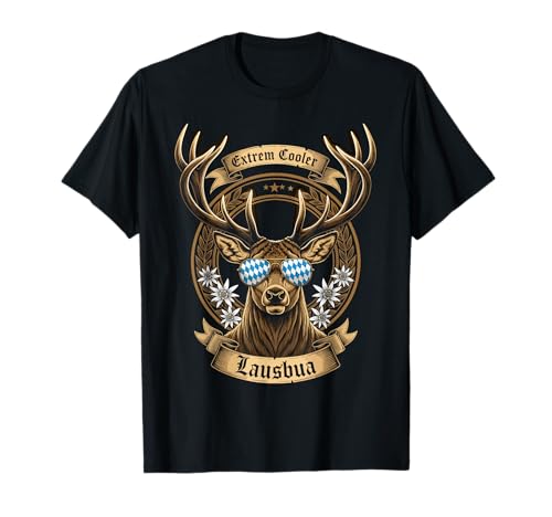 Extrem Cooler Lausbua Hirsch Kinder Trachten T-Shirt Extrem Cooler Lausbua Hirsch Kinder Trachten T-Shirt von Trachten Hirsch Lausbua Kinder Oktoberfest Marke