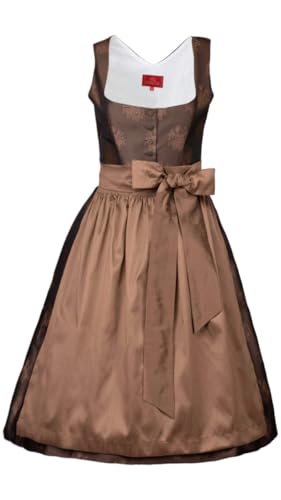 Trachtenhimmel Kaiserjäger Dirndl 17208 Braun 70er länge SP1 130 140 Größe 38 von Trachtenhimmel
