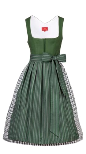 Trachtenhimmel Kaiserjäger Dirndl 17214 Grün Leinen 70er länge SP1 130 153 Größe 46 von Trachtenhimmel