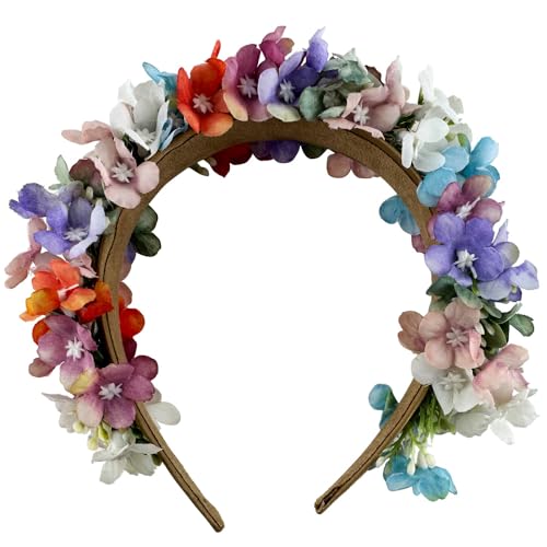Blumen Haarreif "Marissa" mit zarten Blüten | Haarschmuck zu Dirndl Hochzeit Blumenmädchen (Bunt, Einheitsgröße) von Trachtenland