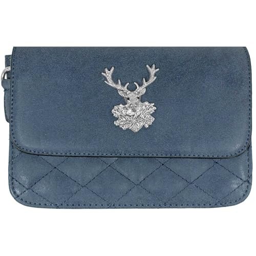 Gesteppte Trachten Handtasche "Anni" mit Hirsch Applikation | Dunkelblau Gesteppte Trachten Handtasche "Anni" mit Hirsch Applikation | Dunkelblau von Trachtenland