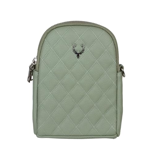 Trachten Handtasche "Emma" | Dirndl Umhängetasche mit Hirsch Applikation (Hellgrün) von Trachtenland