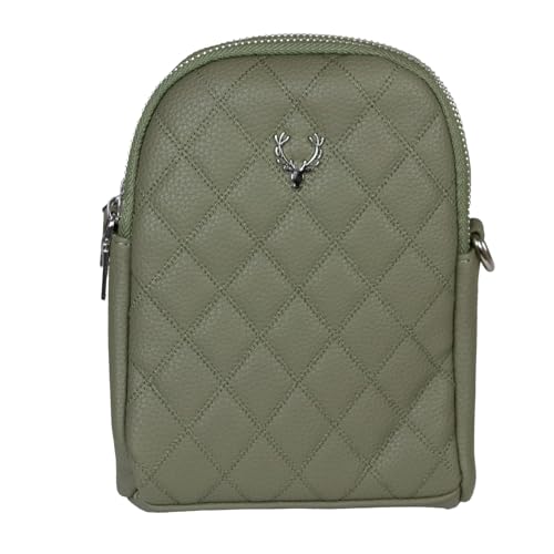 Trachten Handtasche "Emma" | Dirndl Umhängetasche mit Hirsch Applikation (Olivgrün) von Trachtenland