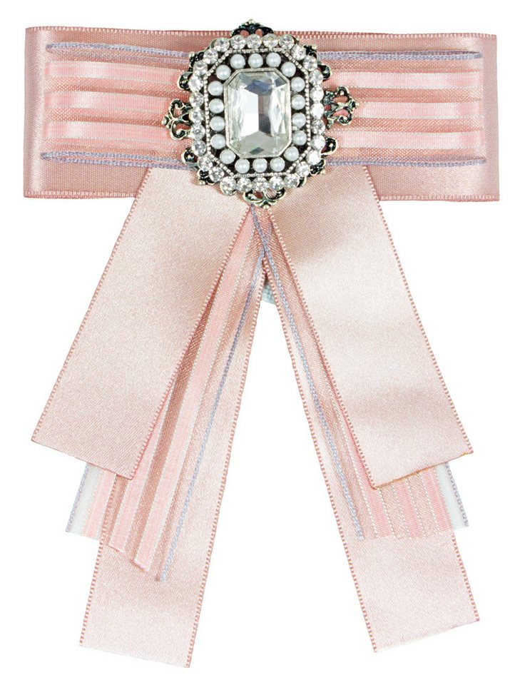 Trachtenland Brosche Brosche Barock Schleife mit Streifen und Schmuckst von Trachtenland