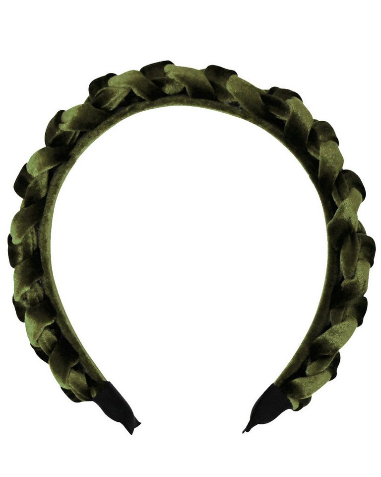 Trachtenland Haarreif Haarreif "Aneta" in Samtoptik Geflochten von Trachtenland