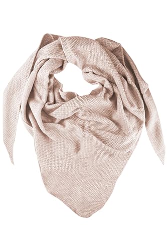 Trachtenland XL Strick Dreieckstuch - Schal 200 x 80 cm | Creme von Trachtenland