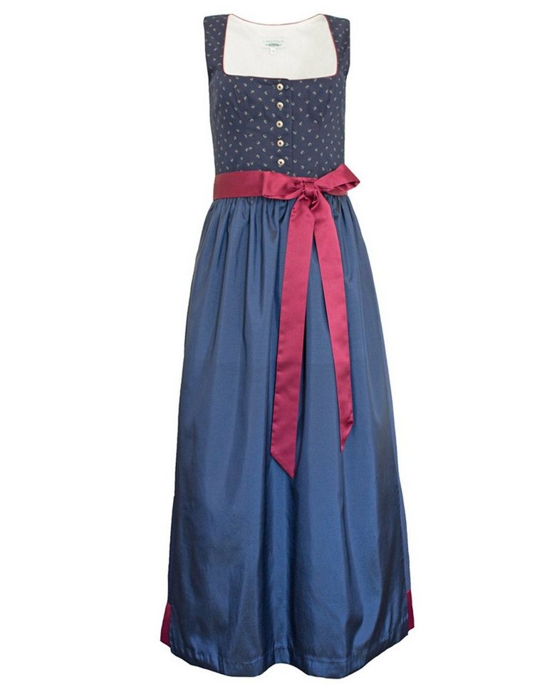 Trachtenmode Hiebaum Dirndl Langes Damen Kleid 'Meredith' Traditionell, Blau von Trachtenmode Hiebaum
