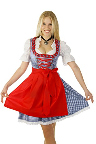 Trachtenpoint Dirndl A426 mit Bluse und Schürze 3 teilig, Größe 34 von Trachtenpoint