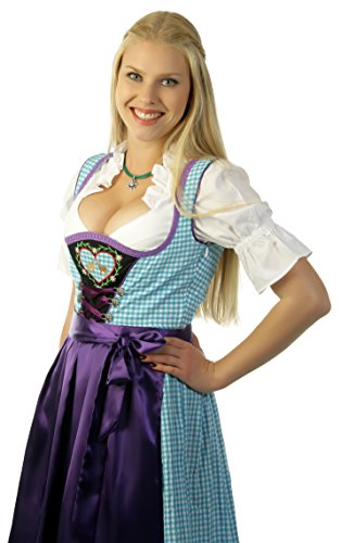 Trachtenpoint Dirndl A473 mit Bluse und Schürze 3 teilig, Größe 44 von Trachtenpoint