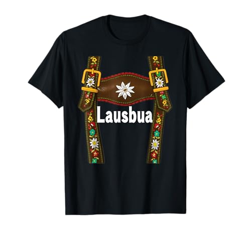 Lausbua Lausmadl Kinder Trachten Lederhose Ersatz Lederhosn T-Shirt von Trachtenshirt Dirndl Ersatz Shirt Bayrische Tracht