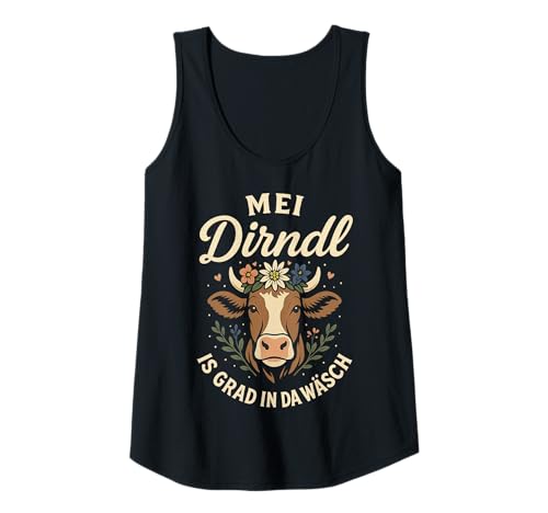 Damen Dirndl Ersatz Tracht MEI Dirndl is in da Wäsch Oktoberfest Tank Top von Trachtenshirt Dirndl is in da Wäsch Trachten Shirt