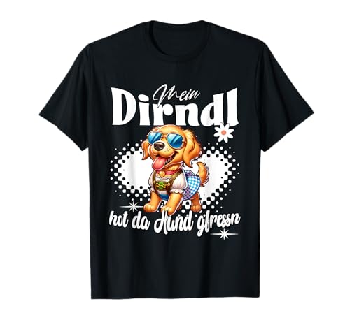 Tracht Damen Outfit Dirndl Ersatz Mein Dirndl hot da Hund T-Shirt Tracht Damen Outfit Dirndl Ersatz Mein Dirndl hot da Hund T-Shirt von Trachtenshirt Ersatz Dirndl - Herren & Damen Kind