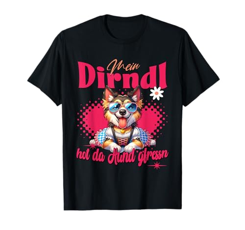 Tracht Damen Outfit Dirndl Ersatz Mein Dirndl hot da Hund T-Shirt Tracht Damen Outfit Dirndl Ersatz Mein Dirndl hot da Hund T-Shirt von Trachtenshirt Ersatz Dirndl - Herren & Damen Kind