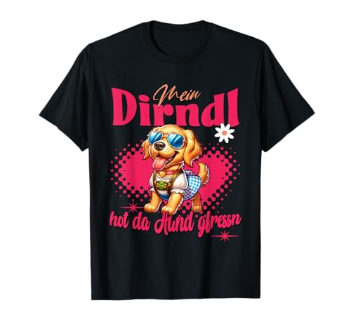 Tracht Damen Outfit Dirndl Ersatz Mein Dirndl hot da Hund T-Shirt Tracht Damen Outfit Dirndl Ersatz Mein Dirndl hot da Hund T-Shirt von Trachtenshirt Ersatz Dirndl - Herren & Damen Kind
