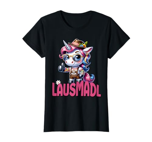 Tracht Damen Outfit Dirndl Ersatz Lustiger Spruch Lausmadl T-Shirt von Trachtenshirt Ersatz Dirndl Lustiges Lausmadl