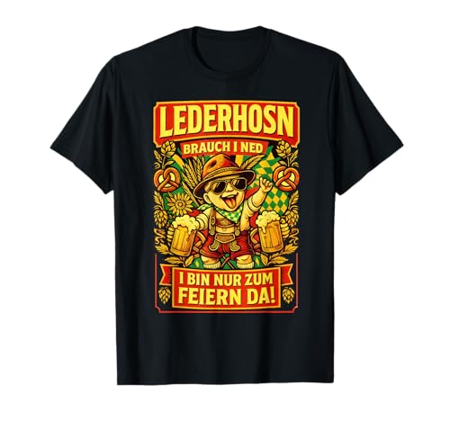 Lederhosen brauch I ned Oktoberfest Trachtenshirt Herren T-Shirt Lederhosen brauch I ned Oktoberfest Trachtenshirt Herren T-Shirt von Trachtenshirt Herren & Ersatz Lederhose Tshirt